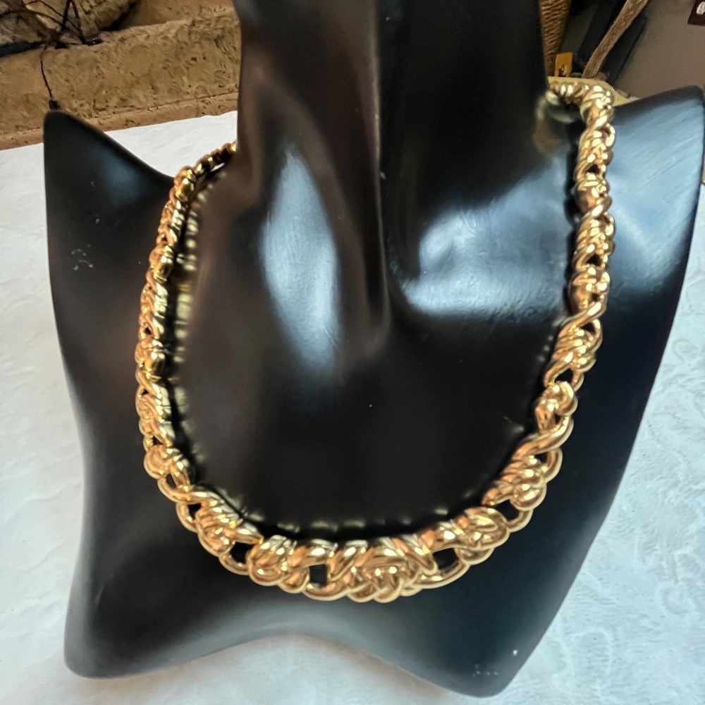Monet Gold-Tone Statement Necklace